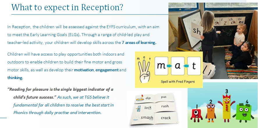 What to expect in reception